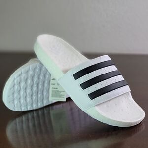 Adidas Adilette Boost Ultraboost DNA 22 Superstar White Black Stripes Sandals